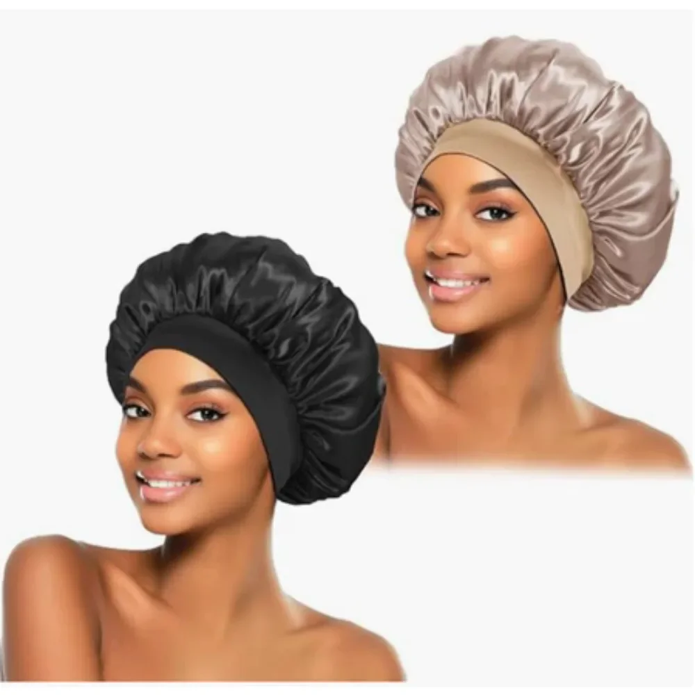 Satin Hair Bonnet - Bonnet en soie pour dormir, Bonnets