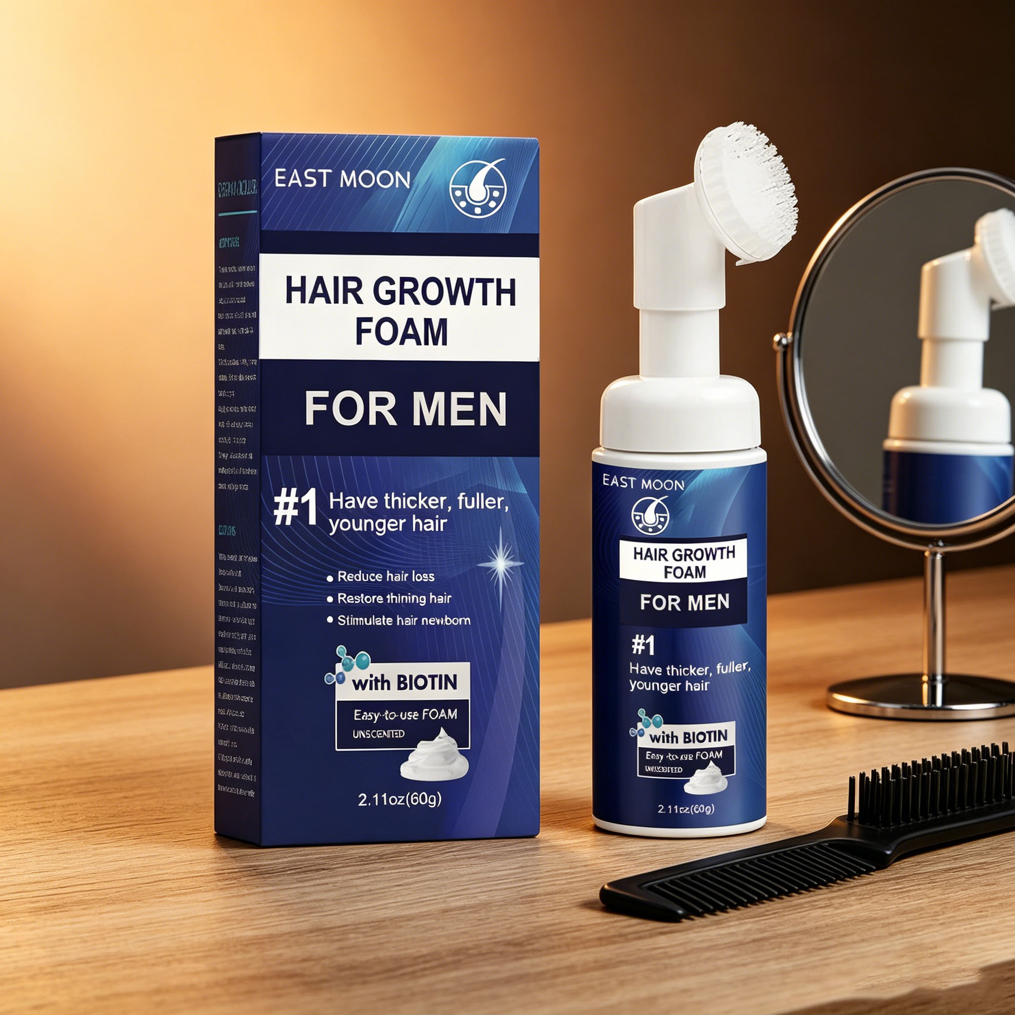 Hair Care Natural - Mousse de soin capillaire stimulante pour