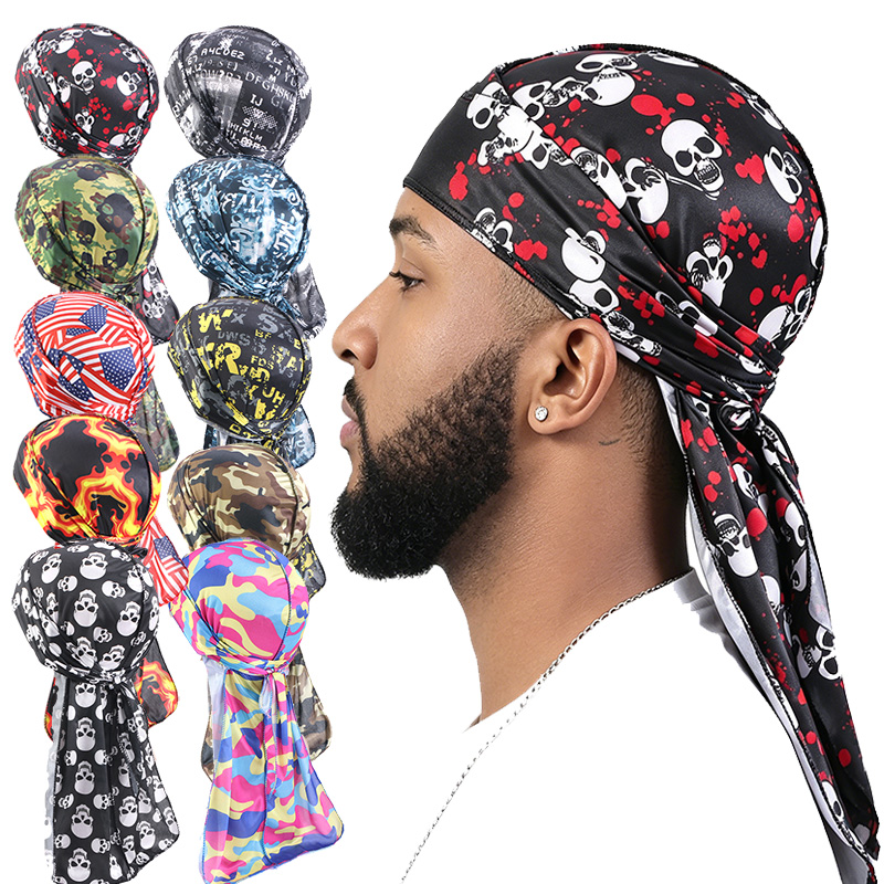 Satin Hair Bonnet - Lot de 3 Durags Longs Tendance