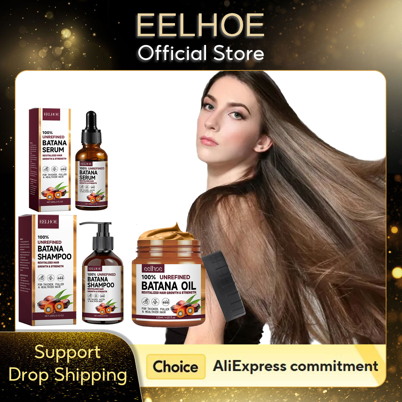 Hair Care Natural - EELHOE huile de Batana naturelle hydratant