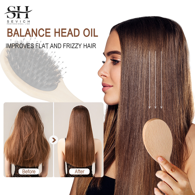 Hair Care Natural - Peigne moelleux en poils de sanglier