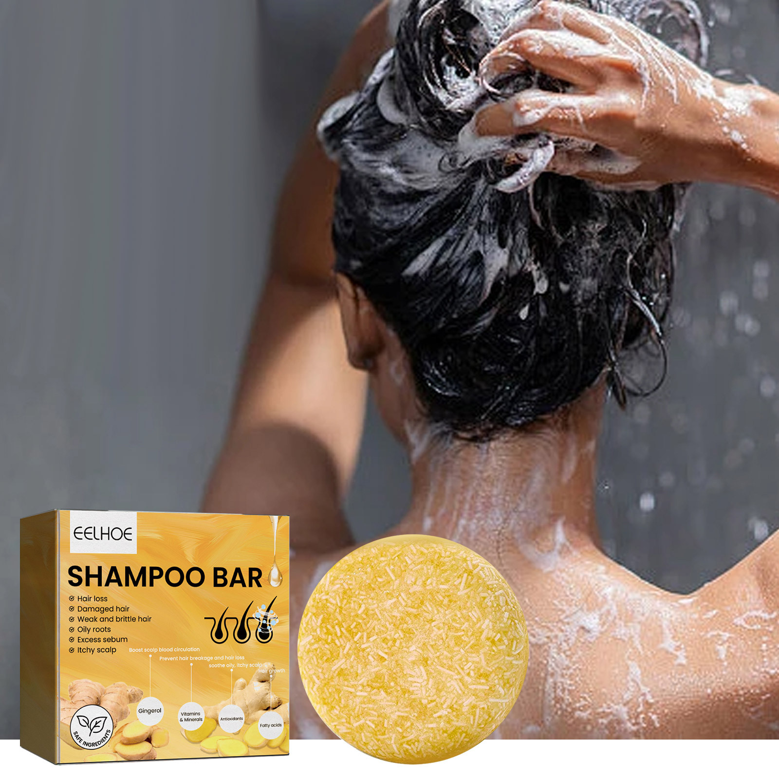 Shampooing solide au gingembre - Hair Care Natural avis et prix