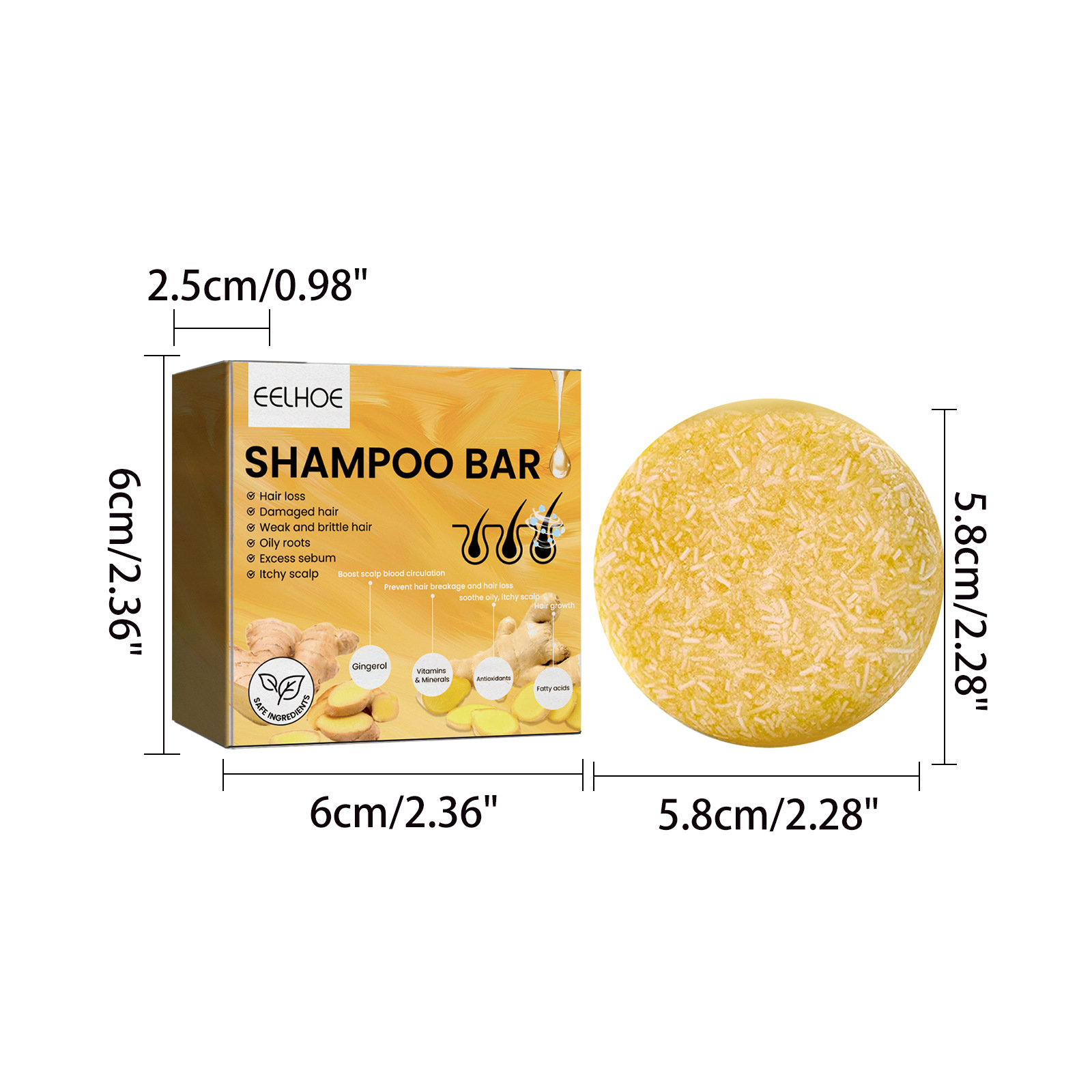 Shampooing solide au gingembre - Hair Care Natural avis et prix