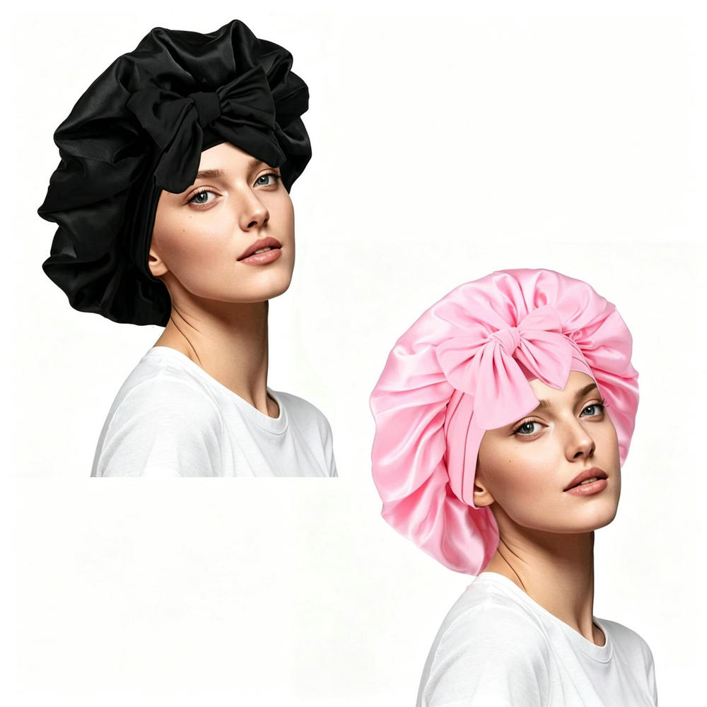 2 Bonnets en Satin pour Femmes - Satin Hair Bonnet avis et prix