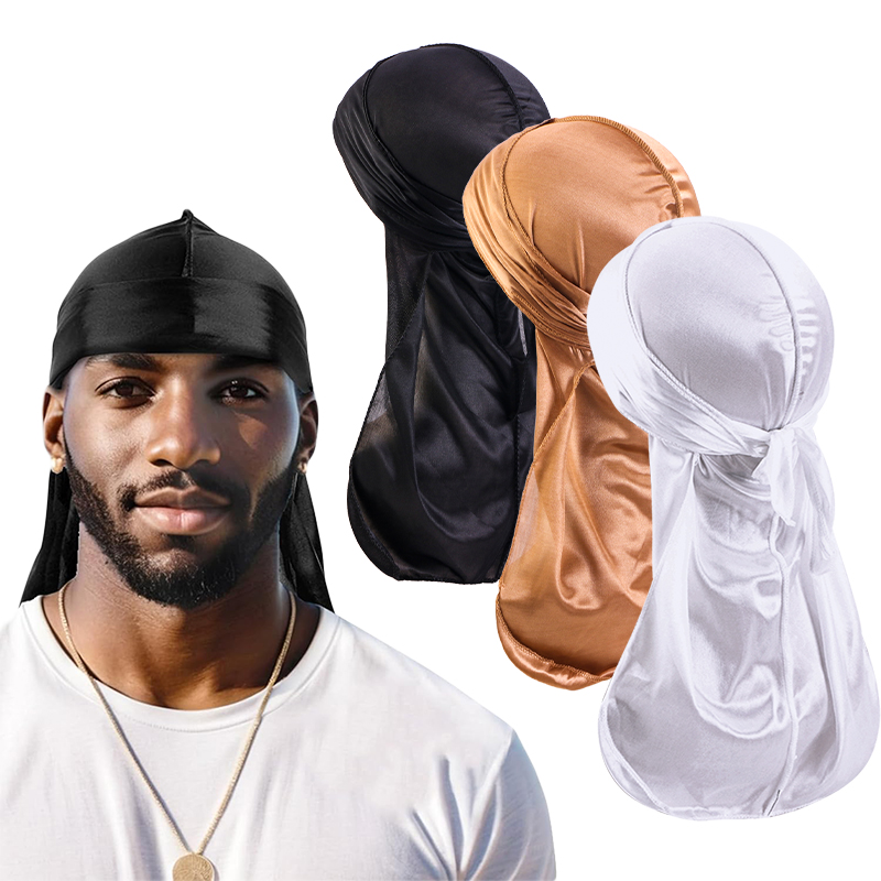 3 pièces/lot Long Durag soie S - Satin Hair Bonnet avis et prix
